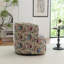 Fauteuil demi-tonneau pivotant rembourré Bryonie