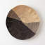 Two-Tone Palm Leaf Handwoven Round Wall Basket-1116202404