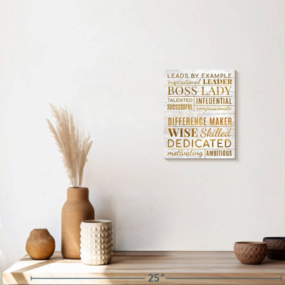 Succès de la typographie «Boss Lady»
