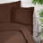 100% Cotton Ranforce Quilt Cover, Dark Brown, 55.1 x 78.7 inches | Elegant Button Closure, 155 Thread Count | Machine Washable at 86°F | Soft & Durable Bedding Essential for a Cozy Bedroom Experience-112892866
