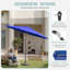 Parasol de marché 108 po, 8 baleines en fibre de verre et UPF de 90, bleu marine-697899459-702979910