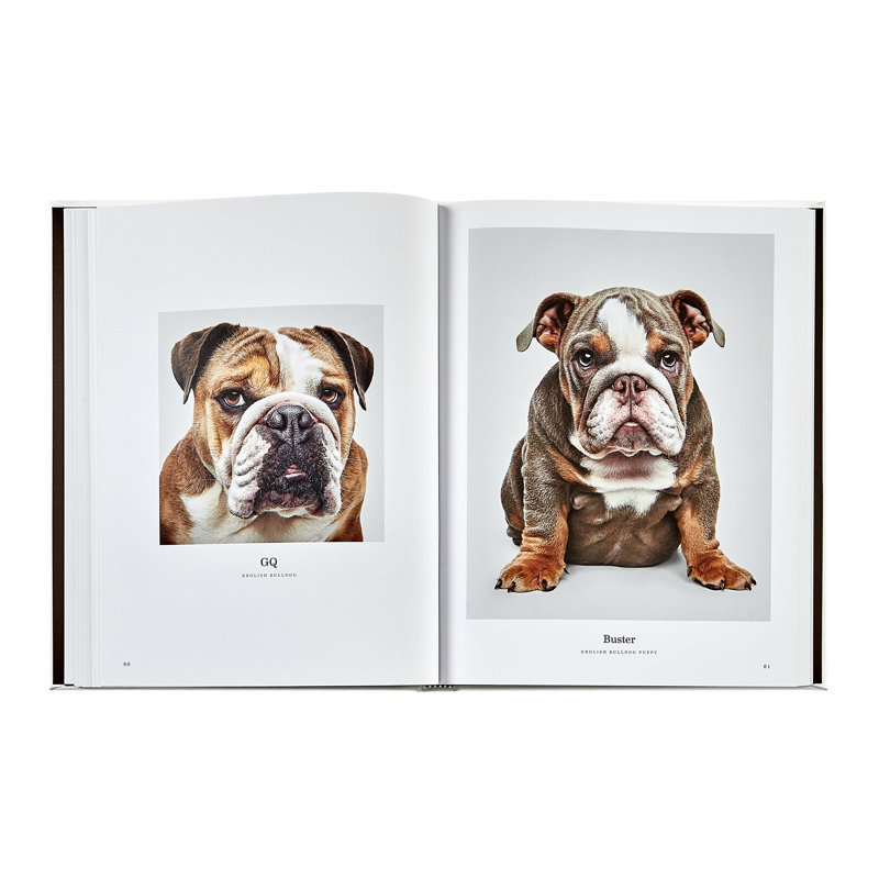 Graphic Image Good Dog Coffee Table Book, Leather, Ivory