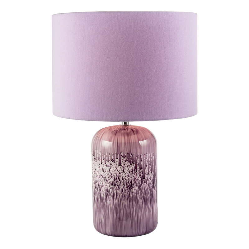 Glass Table Lamp, Lilac, Lilac