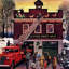 «Christmas at the Fire Station» par Stevan Dohanos, reproduction d'art sur toile tendue-15880797