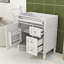 Meuble-lavabo élégant avec tablettes et tiroirs réglables-1579370698