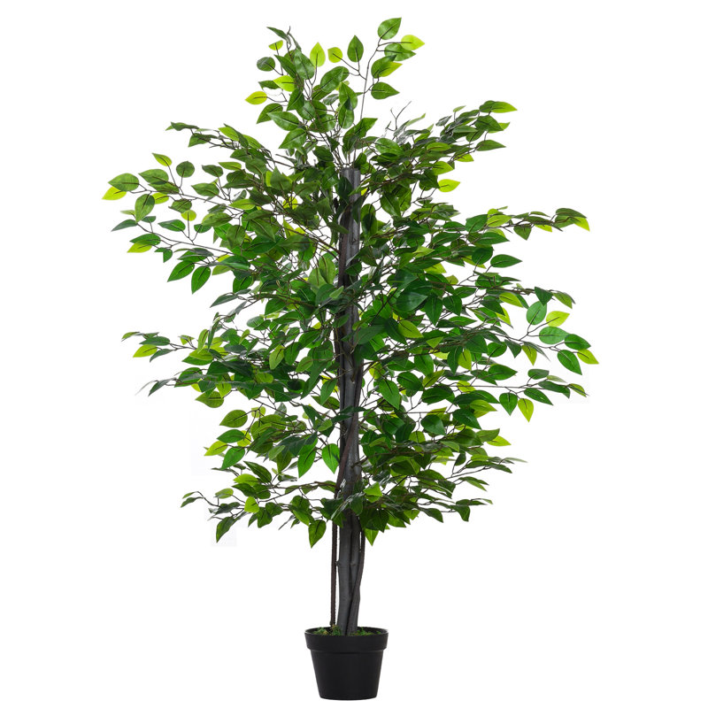 145cm Faux Banyan Tree in Cement Pot