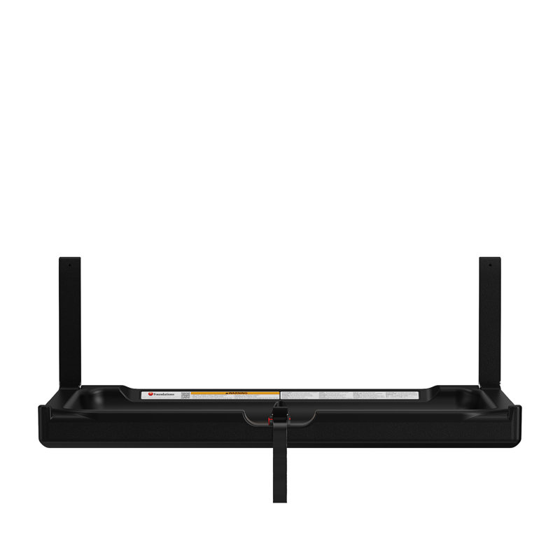 Foundations Elements Horizontal Wall Mounted Baby Changing Station - Black, Black