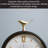 Minimalist Freestanding Pendulum Floor Clock with Tray