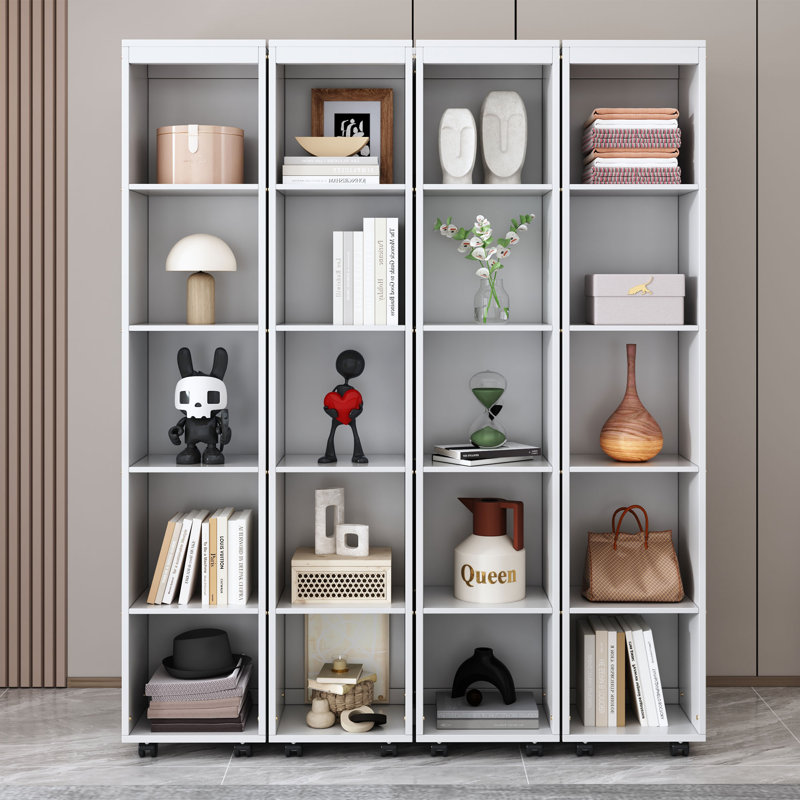 Lit escamotable mural avec portes de rangement Murphy, Blanc