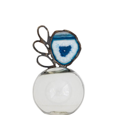 Aggate with Crystals Float Sculpture
