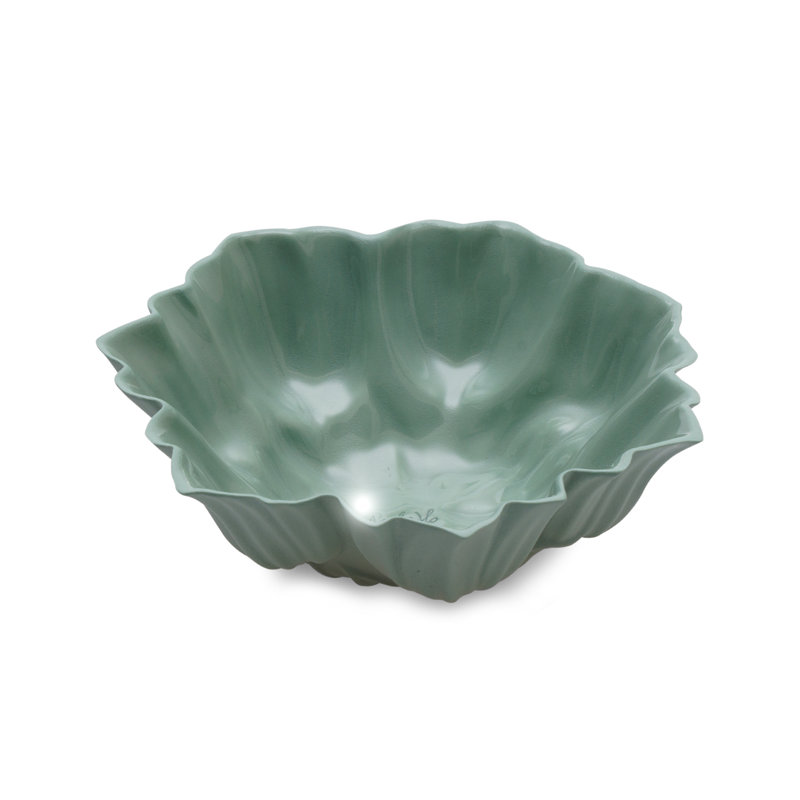 Handmade Bowl, Pink, 14 Cm, Light Green