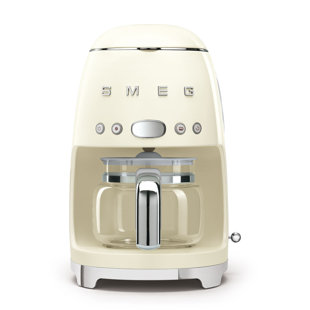 Kalorik 1000 Watt 10-Cup Retro Coffee Maker in Cream. One-Touch. Low  Shipping 