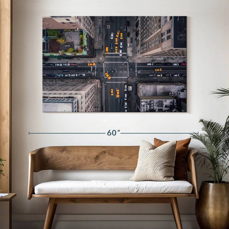 Sireci 5th Avenue Aerial View, 34" H x 51" W