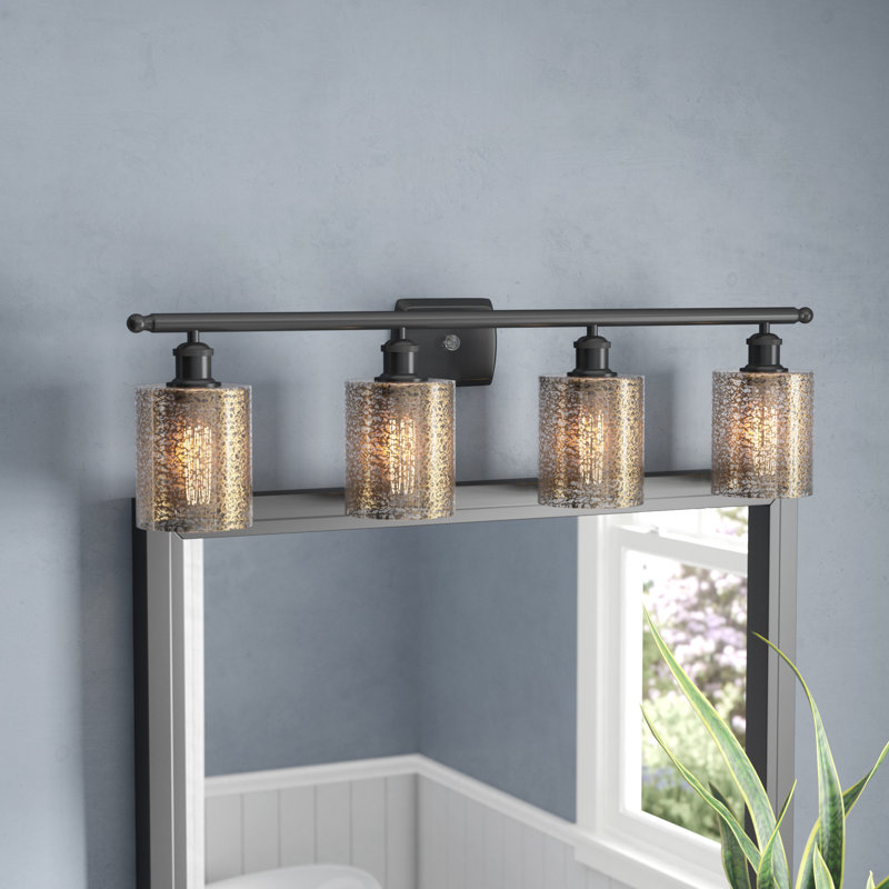Leilani 4 - Light Dimmable Vanity Light, Oil Rubbed Bronze, Mercury