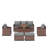 Samya 7 - Person Outdoor Conversation Sets All-Weather Firepit Seating Group With Cushions-101754883