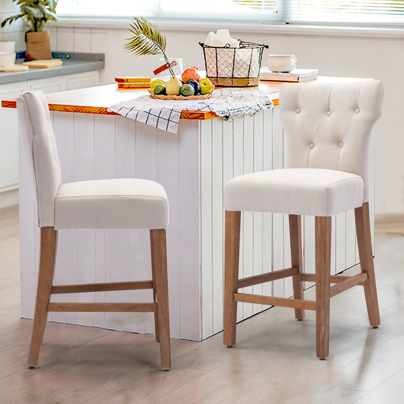 Tabouret de comptoir 25 po Bettijane, Naturel, Beige