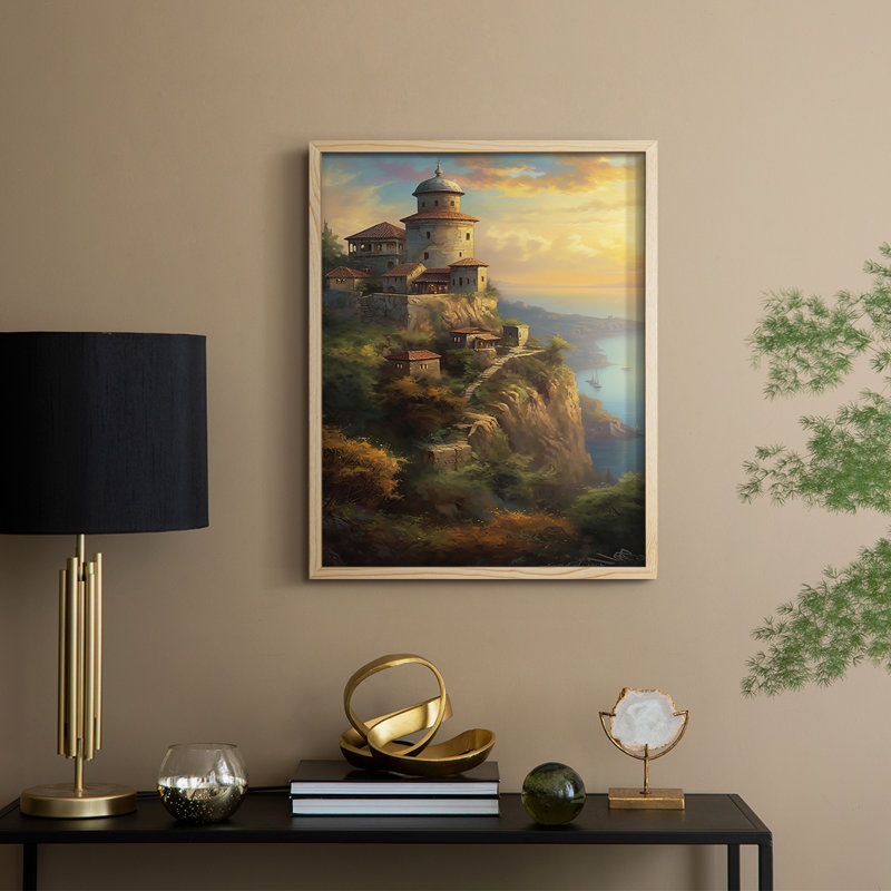 LANDSCAPES Series CCLV, reproduction encadrée - bois massif, Naturel, H 11 po x l 9 po