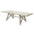 Mithushan Modern Farmhouse Rectangular Extension Kitchen Dining Table, Brown