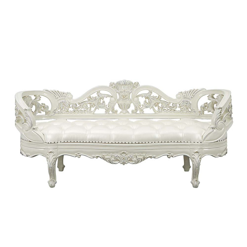 Blanc perle Adara et perle au fini blanc antique BD01253