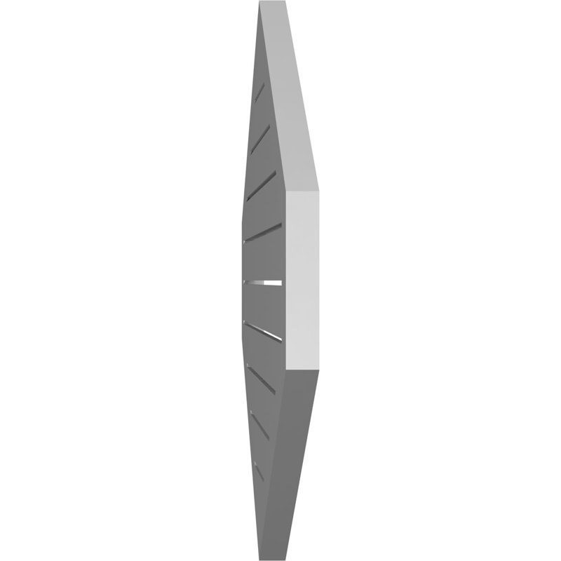 Pente verticale verticale en uréthane 9 pi, H 1,5 po x l 32 po x L 32 po