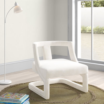 Fordville 26.4" Wide Velvet Barrel Chair by Wade Logan