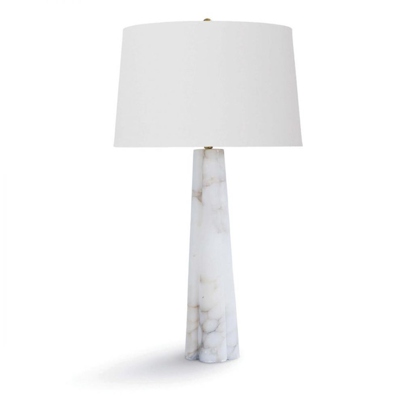 Quatrefoil Alabaster Table Lamp Small
