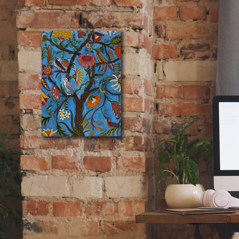 «Arbre vivant» par Catherine A Nolin, H 16 po x l 12 po x P 0,75 po