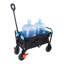 Mini chariot de plage pliable de jardinage (noir + bleu + frein)-117353904-117353900