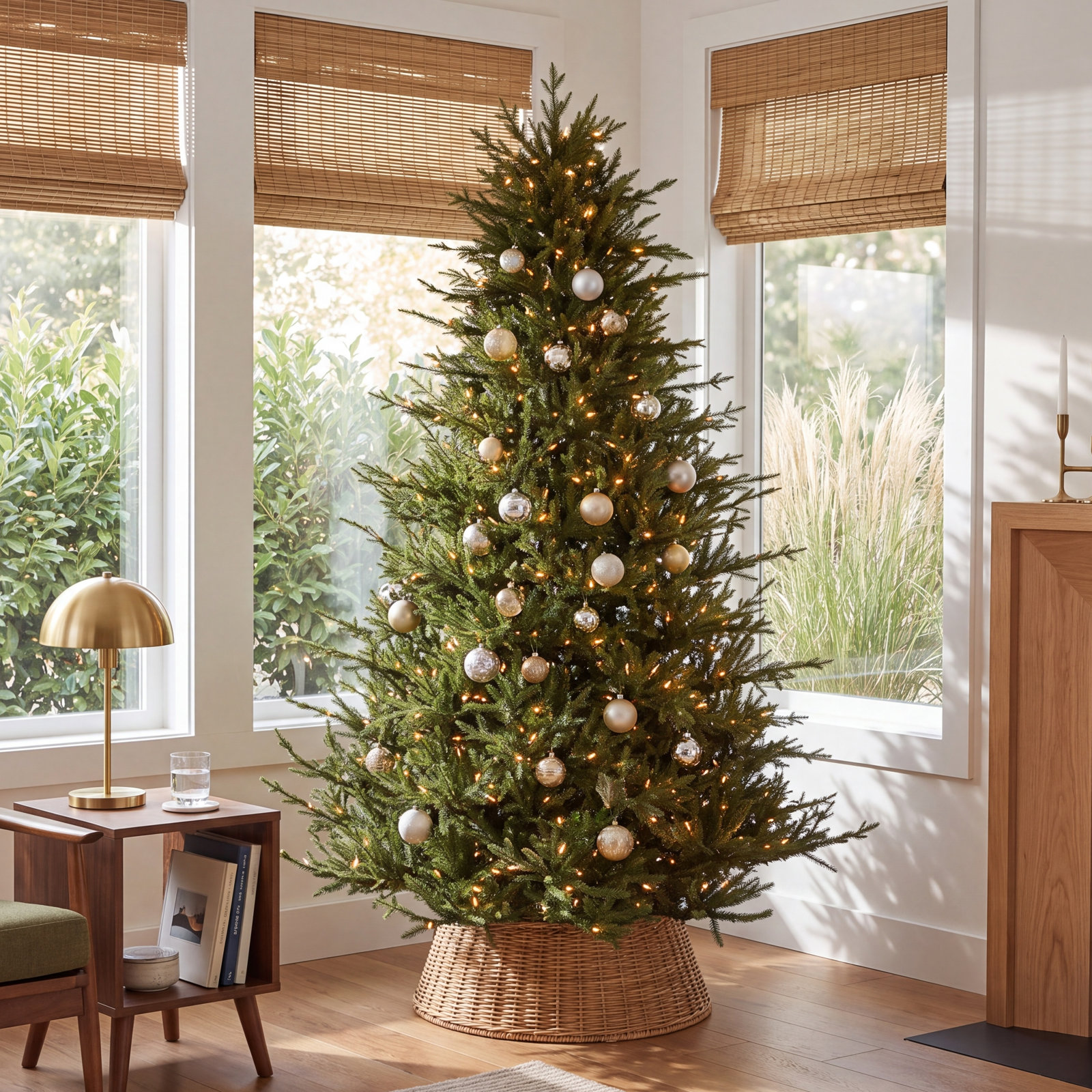 Pre-Lit Fraser Fir Christmas Tree, 6.5' H