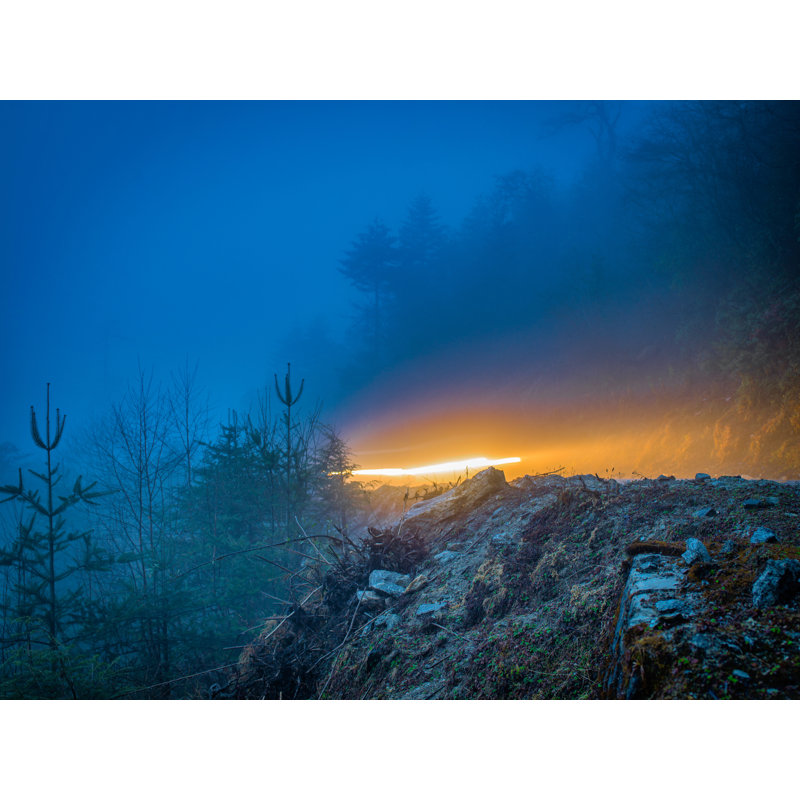 Tiger's Nest Print by Mark Paulda, Black Framed Paper, 25.25" H x 31.25" W