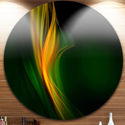 " Green Gold Upright Waves "