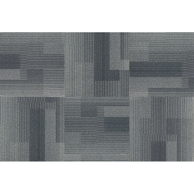 19.7 in. W x 19.7 in. L Mounting / Installation Required Carpet Tile, Stainless