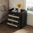 Ashvir Rattan 3-Drawer Nightstand With Built-In Outlets-447415503