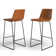 Liekele Commercial Grade LeatherSoft Upholstered Bar & Counter Stools