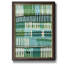 Motif bleu sarcelle II - Peinture sur toile encadrée-32564172