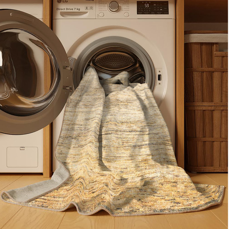 Tapis 100% lavable à la machine 1827, Rectangle 7 pi x 10 pi
