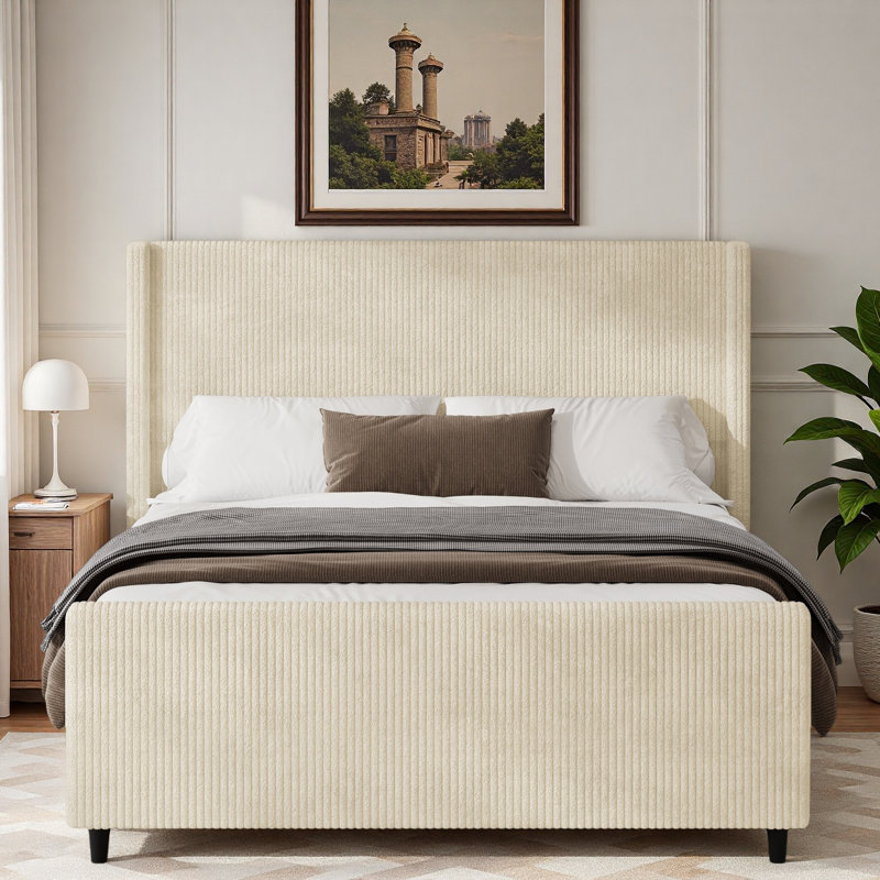 Lit tapissier Corduroy, Grand lit