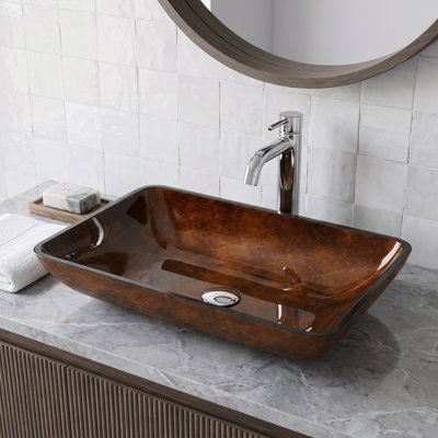 Lavabo de salle de bain rectangulaire Donatello