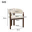 Boucle Upholstered Wing Back Armchair in Beige-369760200