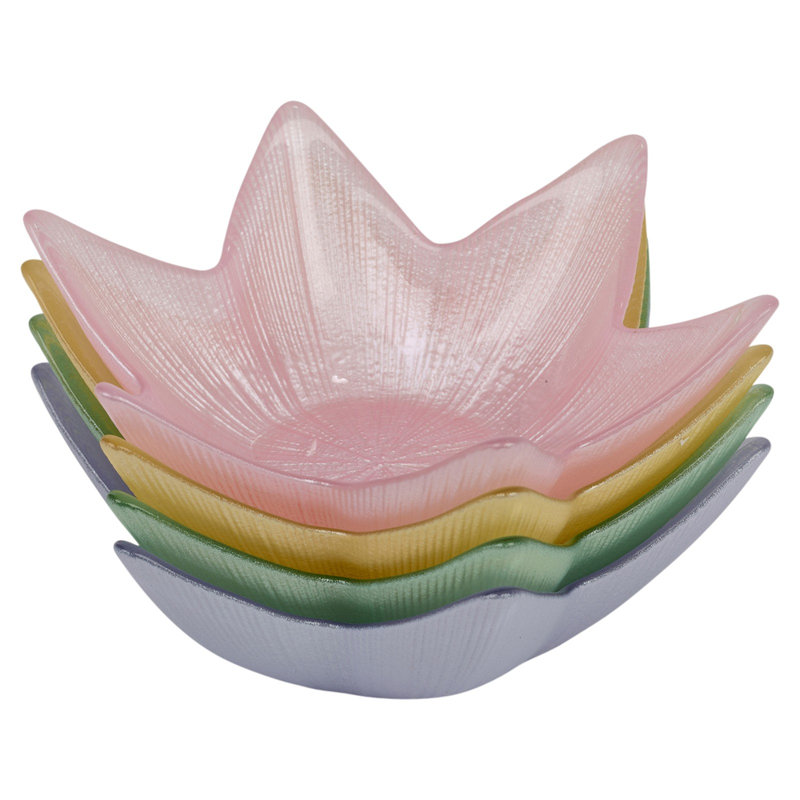 Set of Glass Star Shaped Serving Dishes