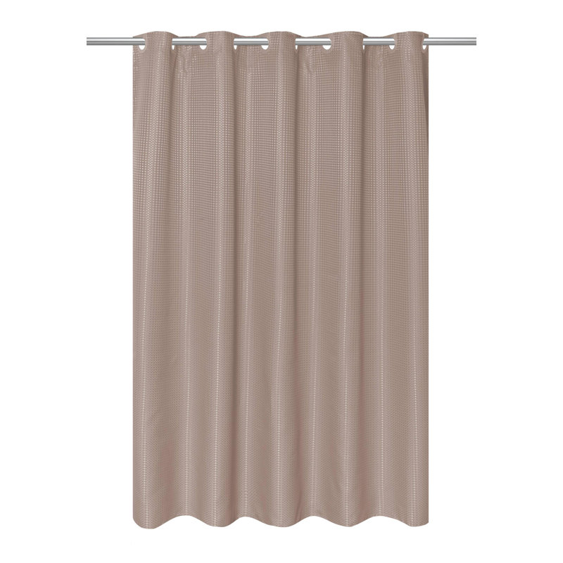 Rideau de douche en vinyle couleur unie Maplewood, Taupe, H 75 po x l 70 po