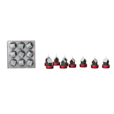 Bougies chauffe-plat en paraffine multicolores dans des gobelets en aluminium
