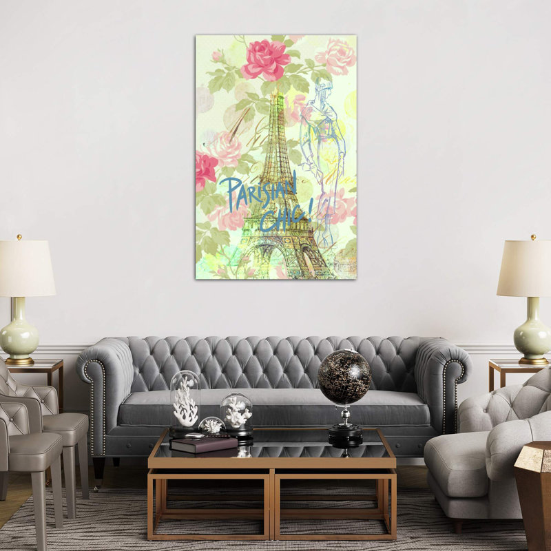 Parisian Chic - Wrapped Canvas Print, 152.5 cm H x 101.5 cm W