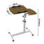 Adjustable Mobile Overbed Laptop Desk With Swivel Side Table