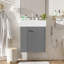 Meuble-lavabo flottant moderne de 21,6 po avec lavabo en céramique - pour les petites salles de bain, rangement à gauche-1951428179