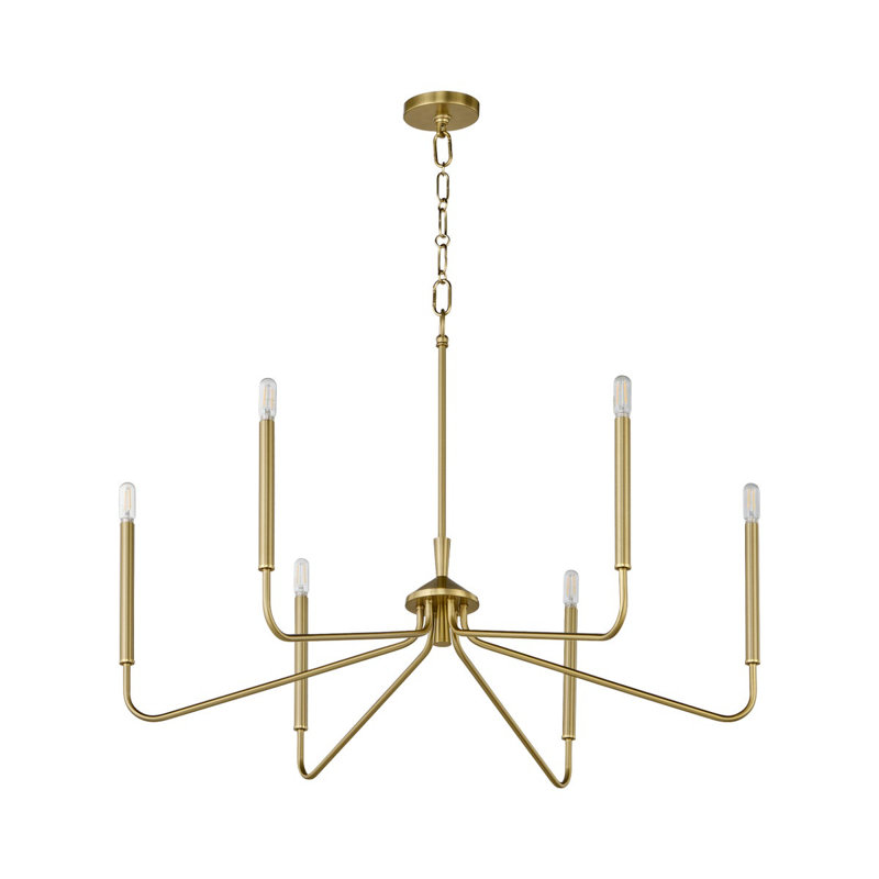 Adlea Chandelier, Antique Brass