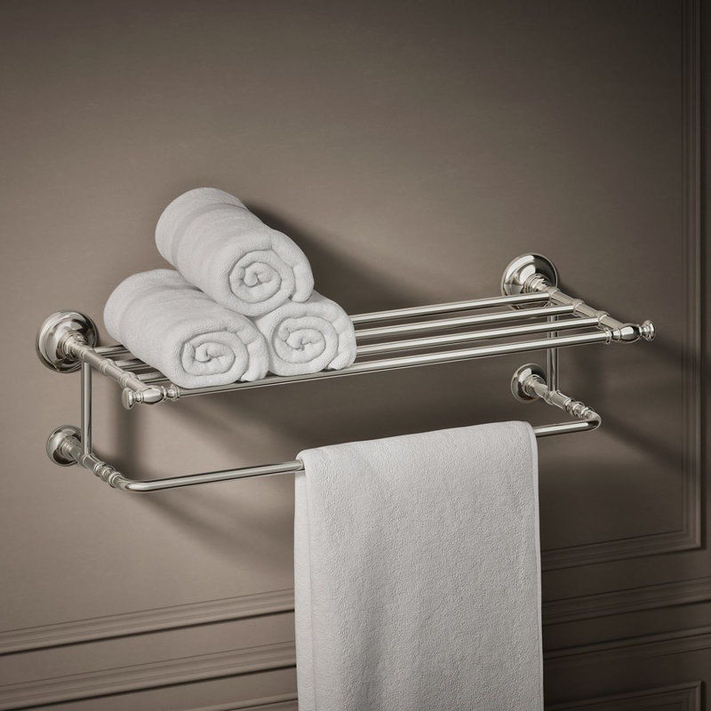 Artifacts Hotelier Wall Shelf, Vibrant Polished Nickel