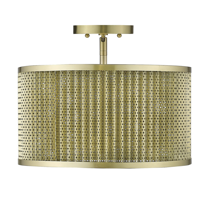 Luminaire suspendu tambour 4 lumières Connally