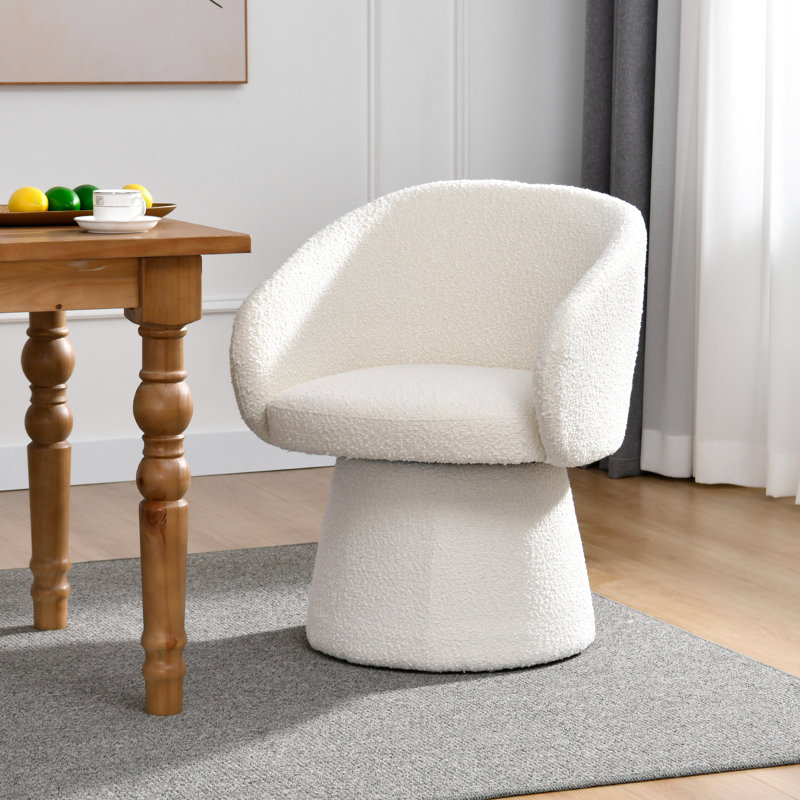 Chaise de salle à manger Belle Boucle, Blanc