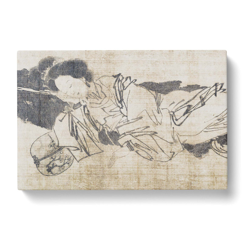 Beauty Sleeping by Tang Yin - Wrapped Canvas, 35cm H x 50cm W x 3cm D